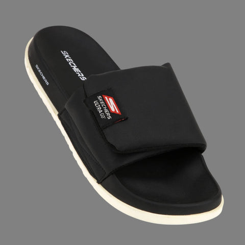 Skechers Ultra Go Black Slide Sandals