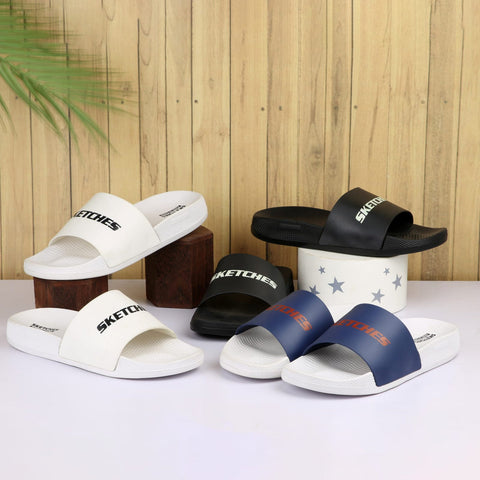 Skechers Black Slide Sandals – Lightweight & Trendy