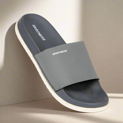 Skechers Ultra Go Grey Slide Sandals – Lightweight & Stylish